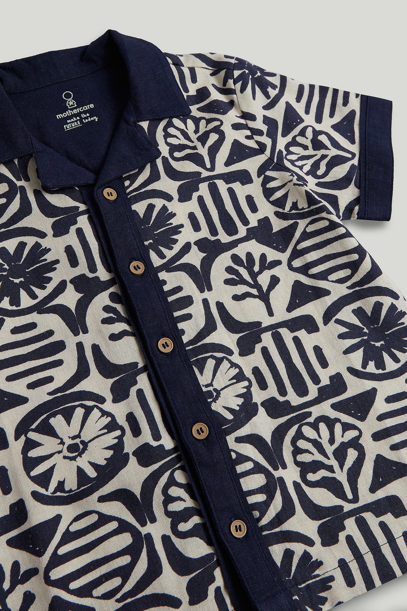 Mothercare Blue Printed Shirt