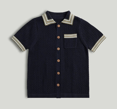 Mothercare Navy Knitted Shirt