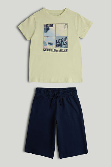 Mothercare Football T-Shirt and Shorts Outfit