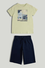 Load image into Gallery viewer, Mothercare Football T-Shirt and Shorts Outfit
