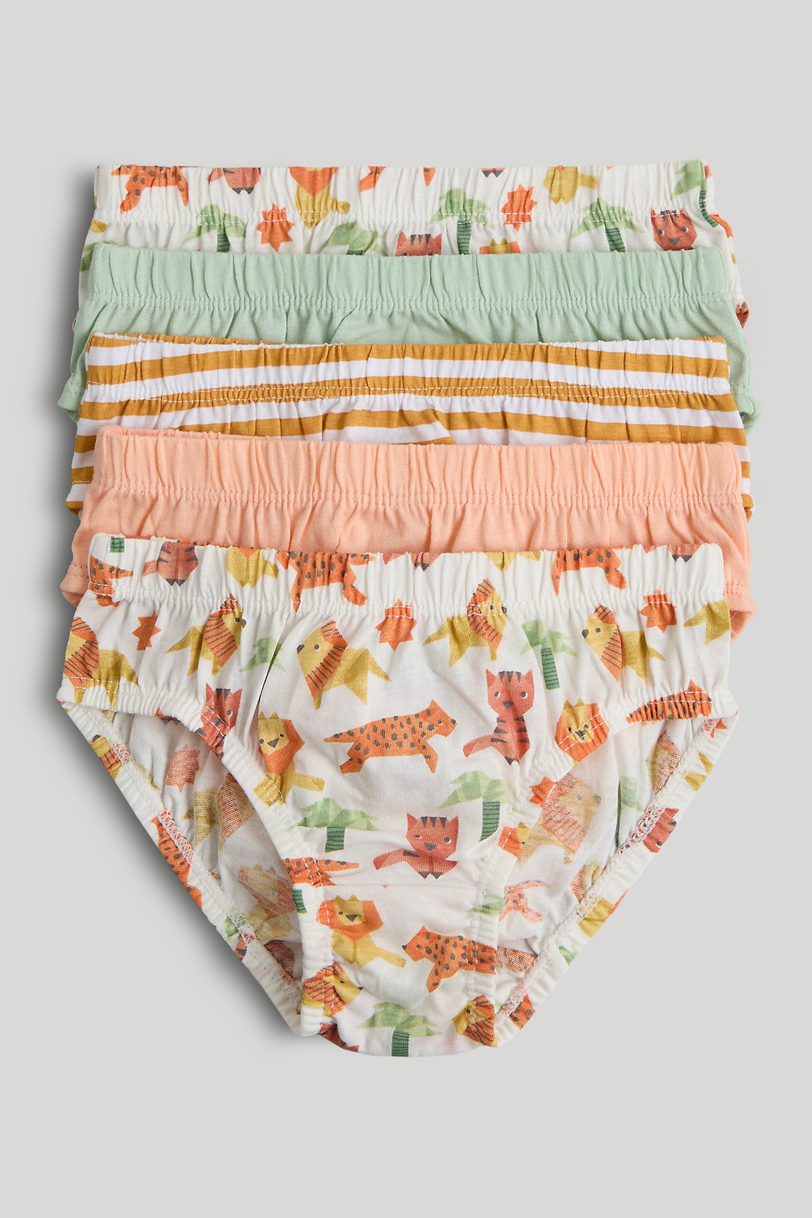 Mothercare 5 Pack Origami Animal Briefs