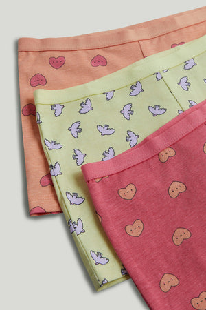 Mothercare 3 Pack Hearts Short Briefs