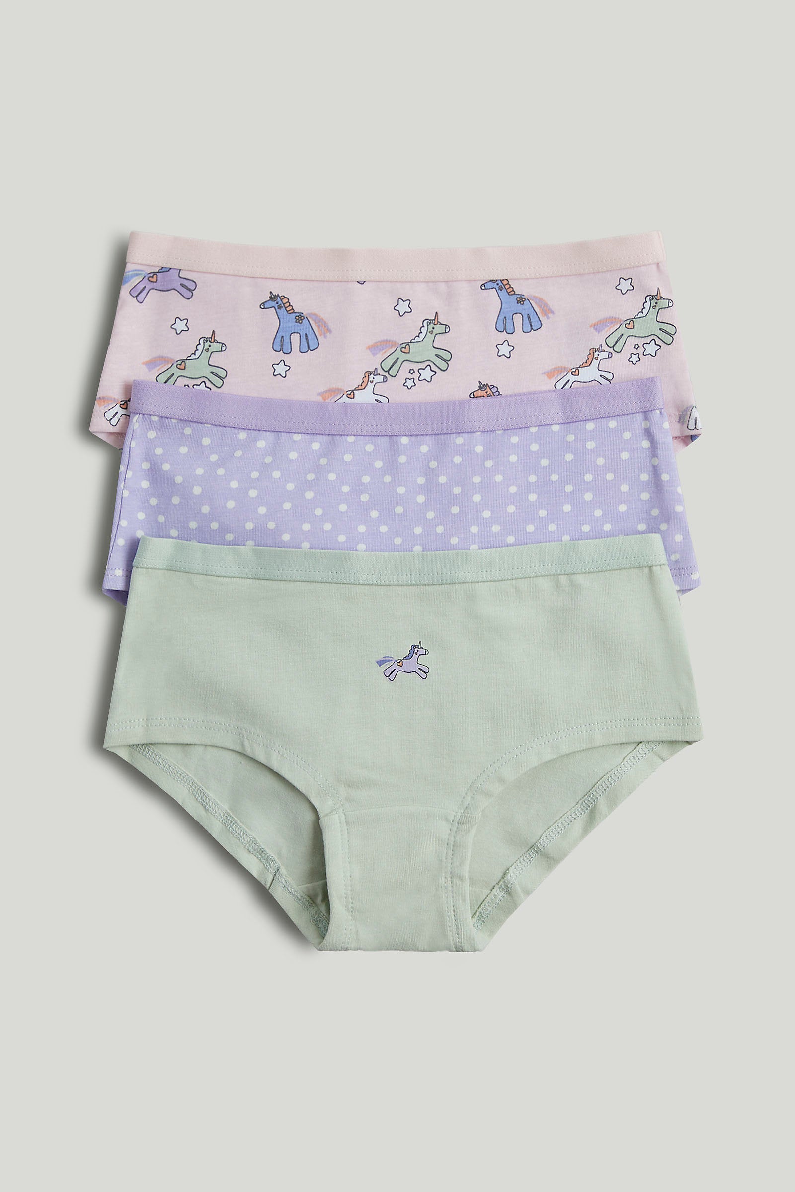Mothercare 3 Pack Party Horse Hipster Briefs