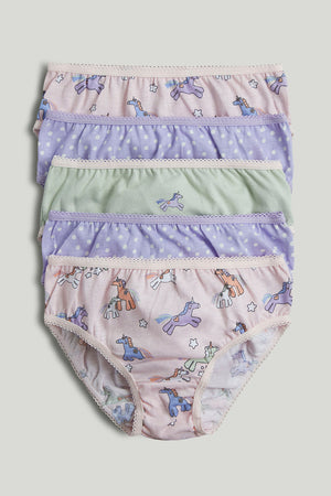 Mothercare 5 Pack Party Horse Briefs