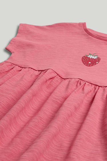 Mothercare Pink Strawberry Jersey Dress