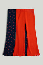 Load image into Gallery viewer, Mothercare 2 Pack Flared Ribbed Leggings

