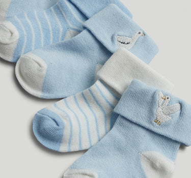 Mothercare 5 Pack Blue Baby Socks