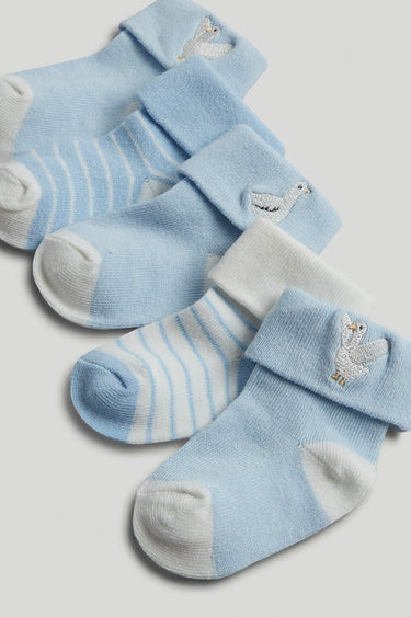 Mothercare 5 Pack Blue Baby Socks