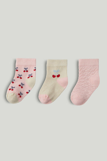 Mothercare 3 Pack Pink Baby Socks