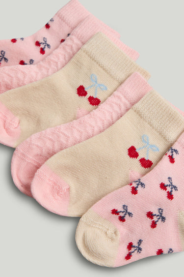 Mothercare 3 Pack Pink Baby Socks