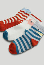 Load image into Gallery viewer, Mothercare 3 Pack Ocean Slip-Resist Socks
