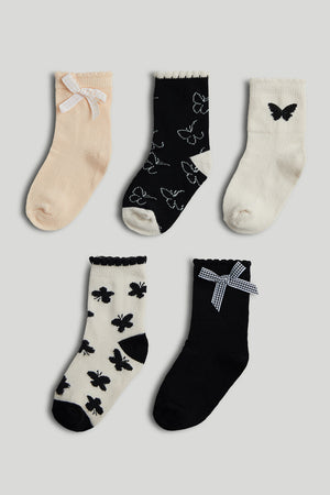 Mothercare 5 Pack Butterfly Socks