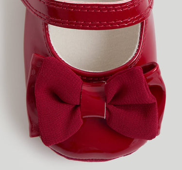 Mothercare Red Bow Pram Shoes