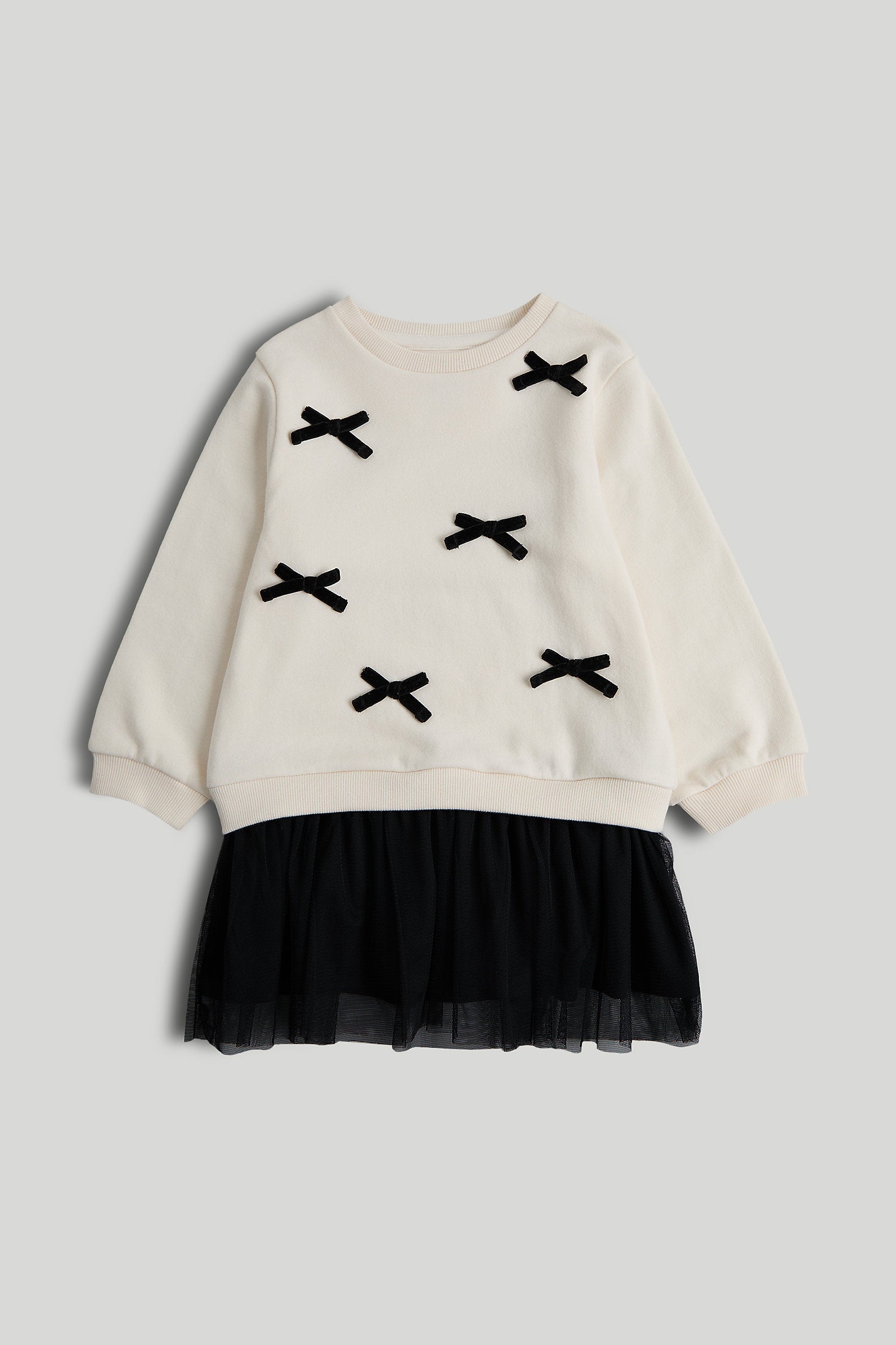 Mothercare Cream and Black Twofer Dress