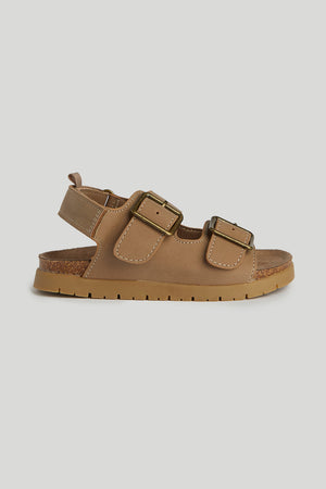 Mothercare Brown Double-Buckle Sandals