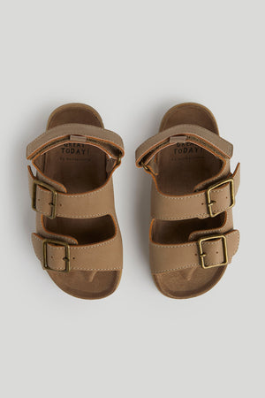 Mothercare Brown Double-Buckle Sandals