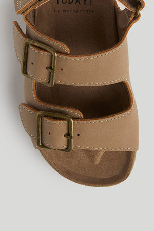 Mothercare Brown Double-Buckle Sandals