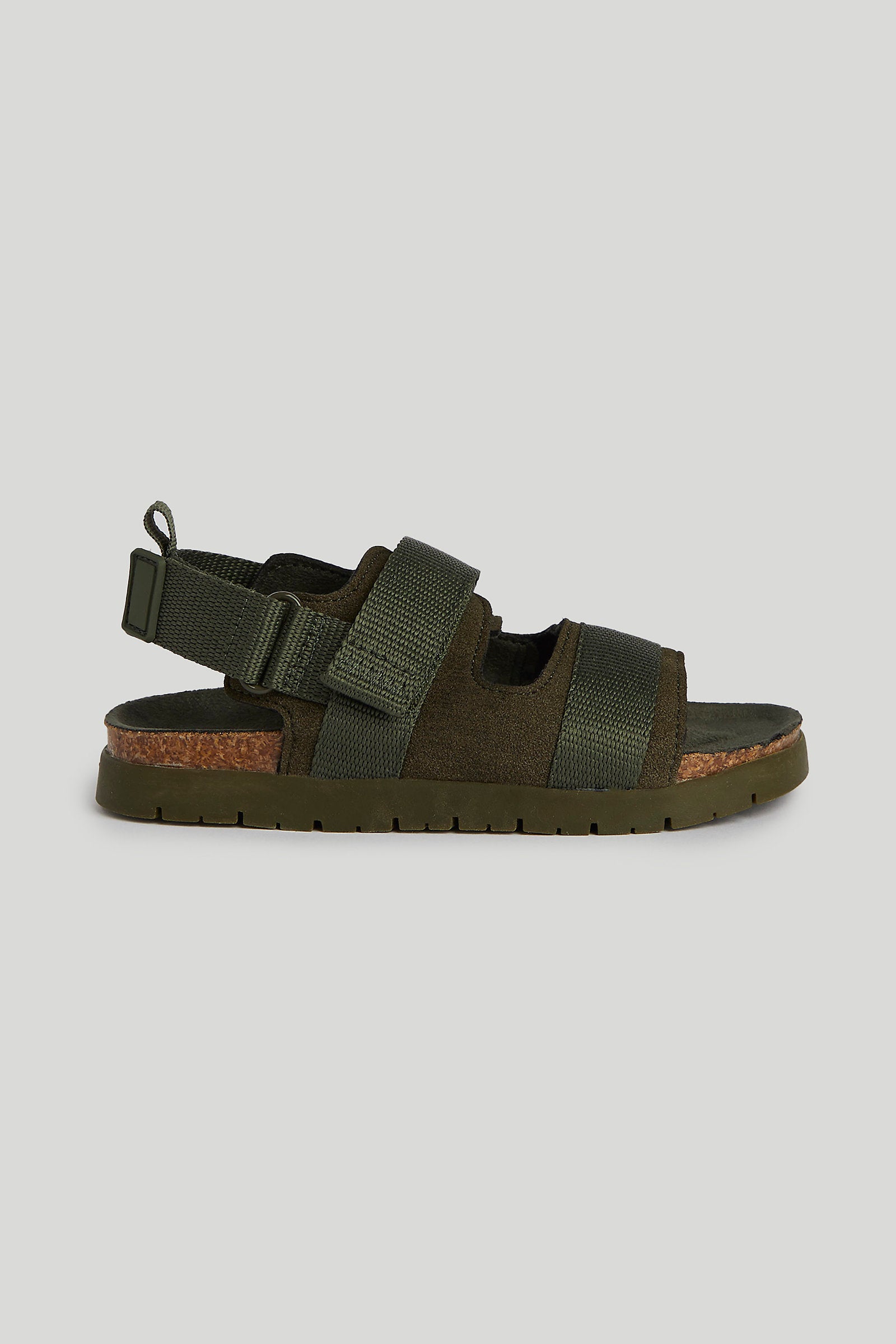 Mothercare Khaki Double-Strap Sandals