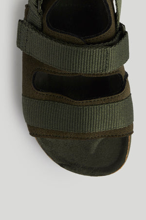 Mothercare Khaki Double-Strap Sandals