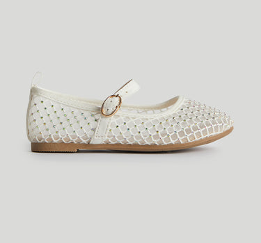 Mothercare Silver Sparkle Ballerina Shoes