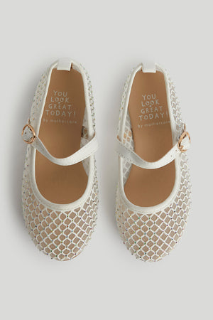 Mothercare Silver Sparkle Ballerina Shoes