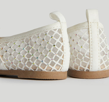 Mothercare Silver Sparkle Ballerina Shoes