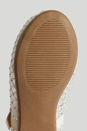 Mothercare Silver Sparkle Ballerina Shoes