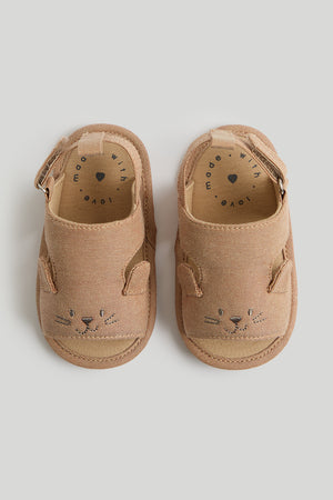 Mothercare Brown Bear Pram Sandals