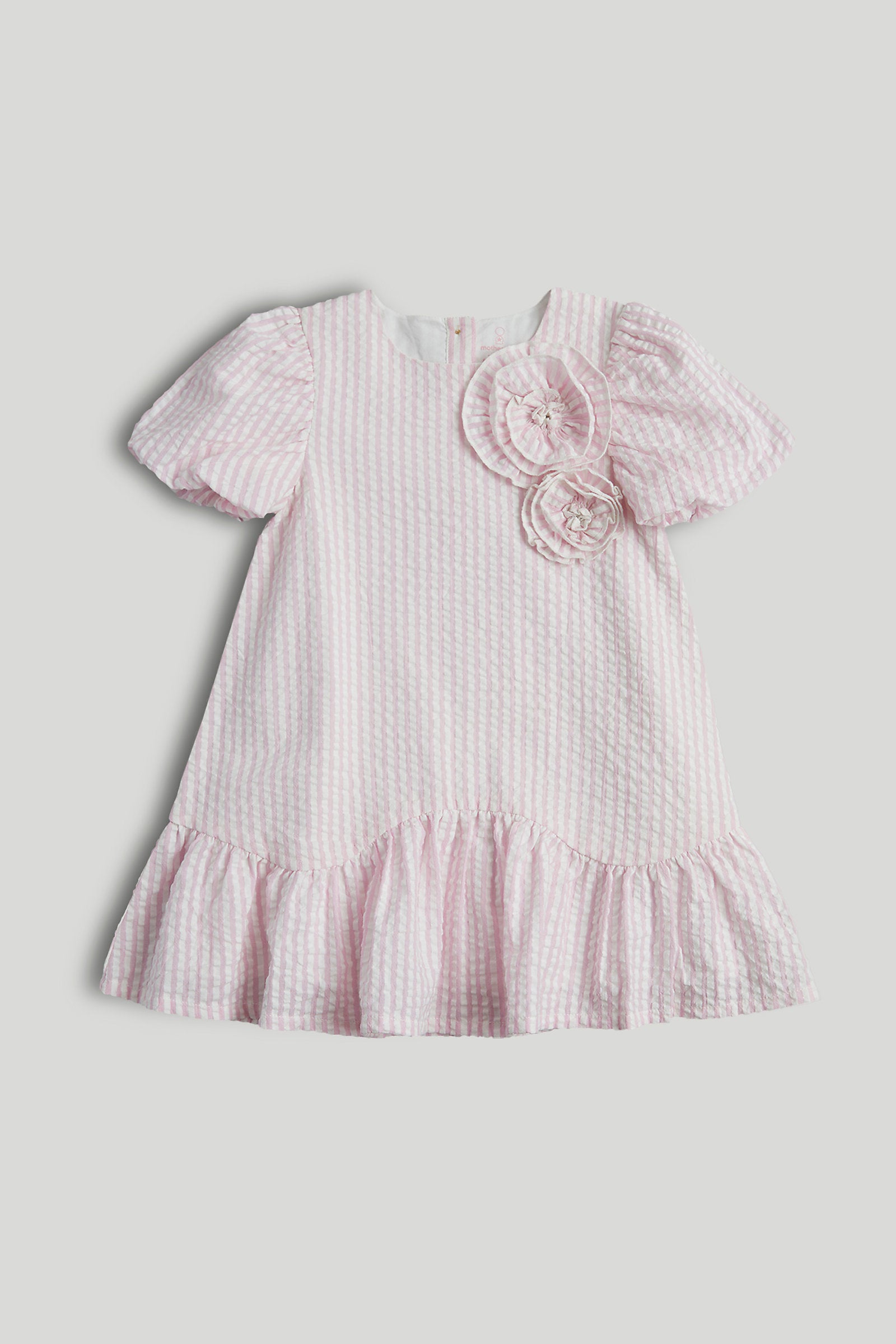 Mothercare Pink Striped Cotton Dress