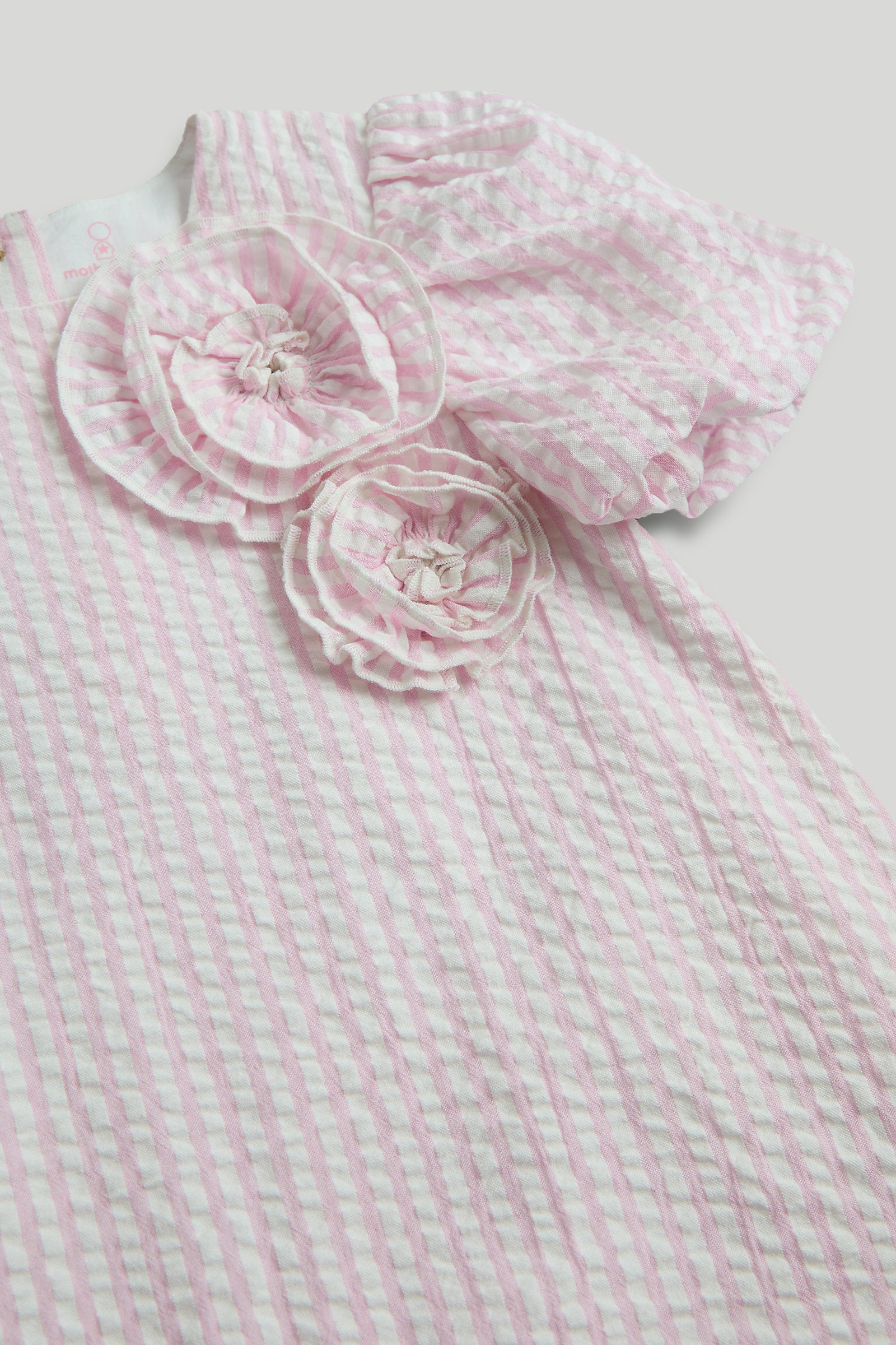 Mothercare Pink Striped Cotton Dress