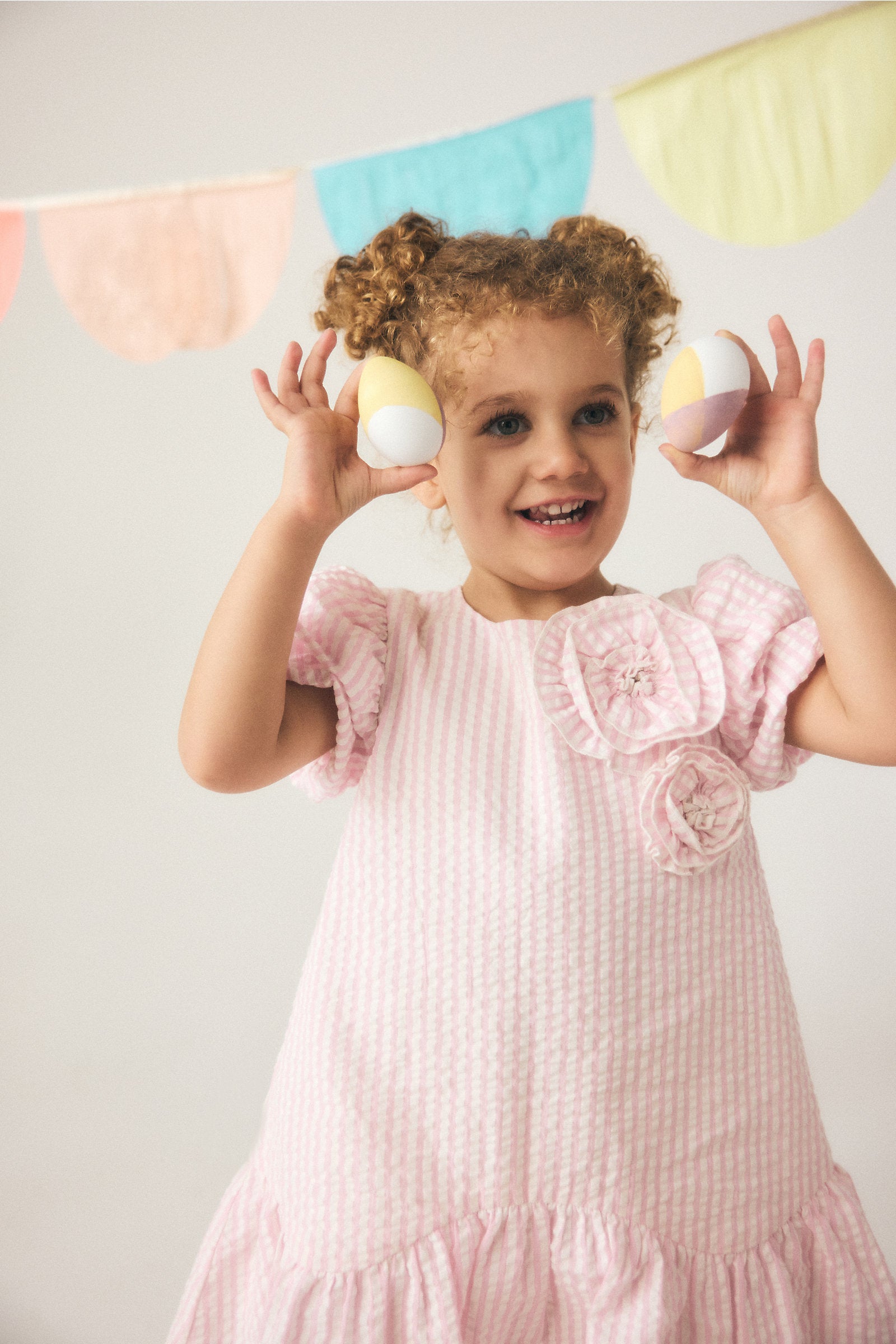 Mothercare Pink Striped Cotton Dress