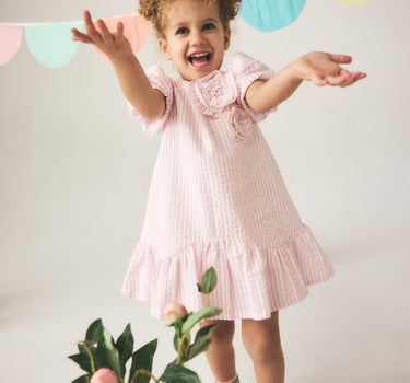 Mothercare Pink Striped Cotton Dress