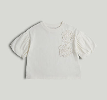 Mothercare White Flower T-Shirt