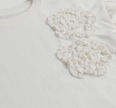 Mothercare White Flower T-Shirt