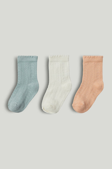 Mothercare 3 Pack Textured Baby Socks