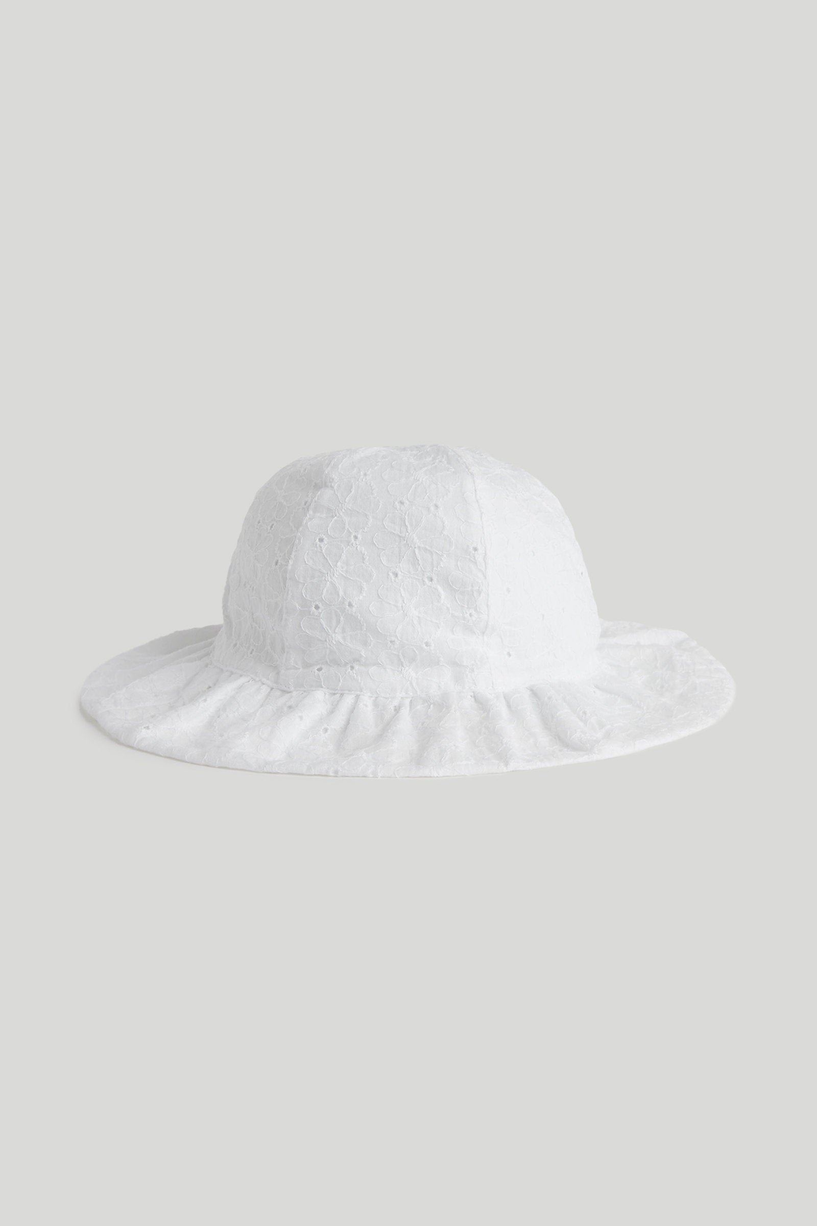 Mothercare White Broderie UPF50+ Sun Hat