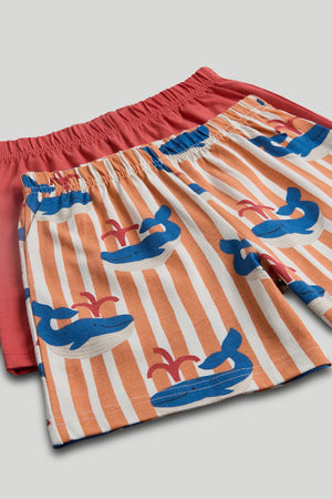 Mothercare Whale Short Pyjamas - 2 Pack