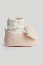 Load image into Gallery viewer, Mothercare Pink Bunny Rattle Sock-Top Booties
