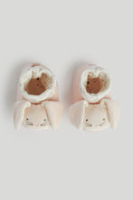 Load image into Gallery viewer, Mothercare Pink Bunny Rattle Sock-Top Booties

