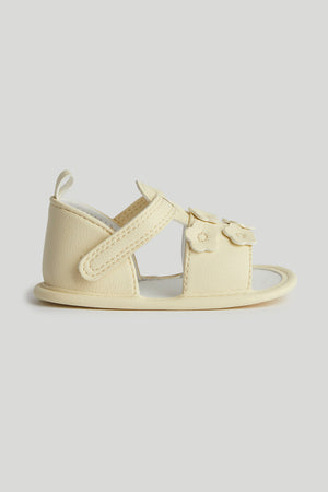 Mothercare Yellow Flower Pram Sandals