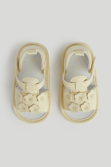 Mothercare Yellow Flower Pram Sandals
