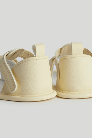 Mothercare Yellow Flower Pram Sandals