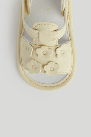 Mothercare Yellow Flower Pram Sandals