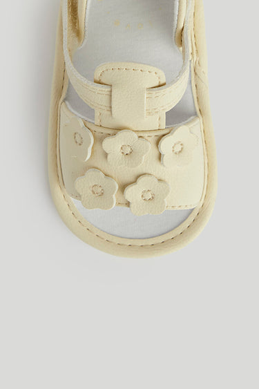 Mothercare Yellow Flower Pram Sandals