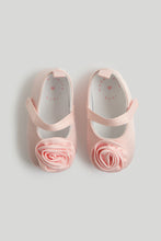 Load image into Gallery viewer, Mothercare Pink Flower Pram Shoes
