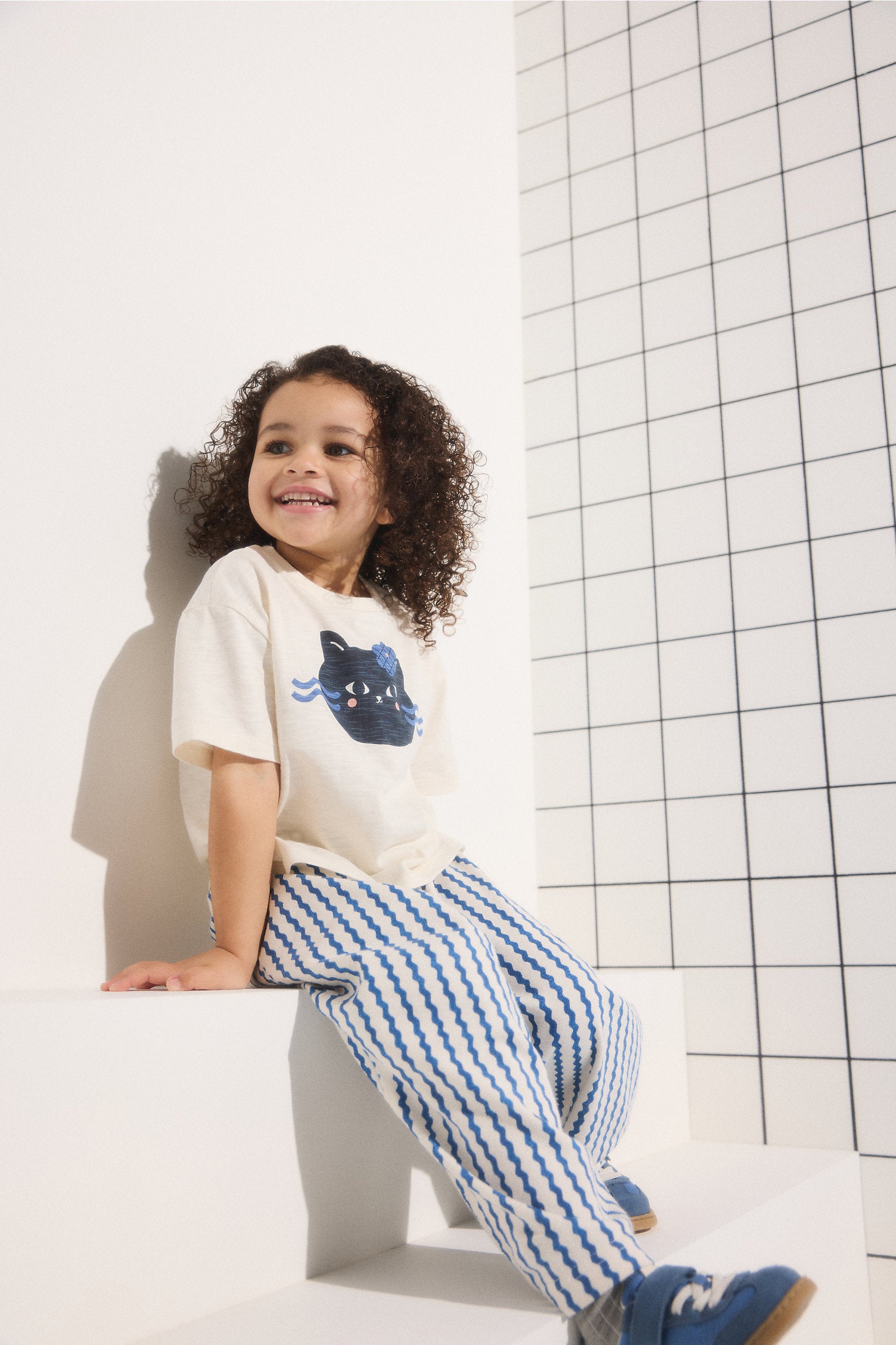 Mothercare Cat T-Shirt and Trousers Outfit