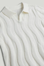 Load image into Gallery viewer, Mothercare White Knitted Polo Shirt
