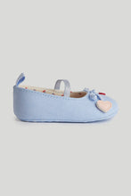 Load image into Gallery viewer, Mothercare Denim Ballerina Pram Shoes
