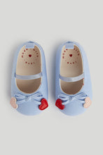 Load image into Gallery viewer, Mothercare Denim Ballerina Pram Shoes

