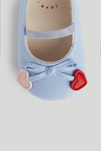 Load image into Gallery viewer, Mothercare Denim Ballerina Pram Shoes

